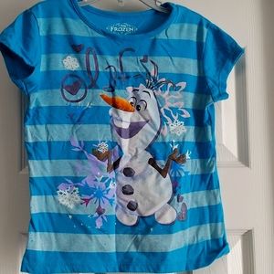 Girls Size 6x Frozen Olaf shirt
